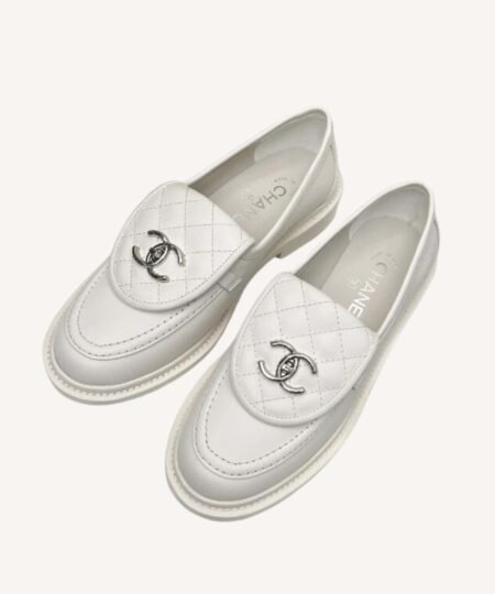 Chanel Moccasins White For Women
