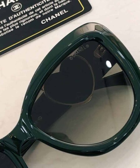 Alternative view of Chanel Plastic Sunglasses Green For Women