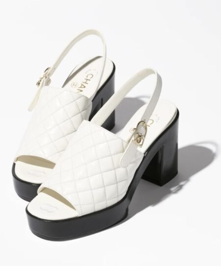 Chanel Sandals White For Women- G45567 X01000 NV145