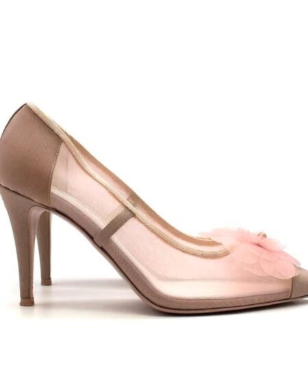 Alternative view of Chanel Mesh Camellia Heels Pink For Women