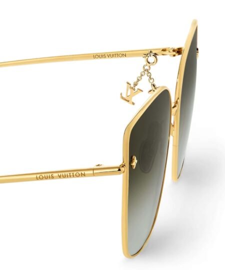 Alternative view of Louis Vuitton Charm Cat Eye Sunglasses Gold For Women Z1720U