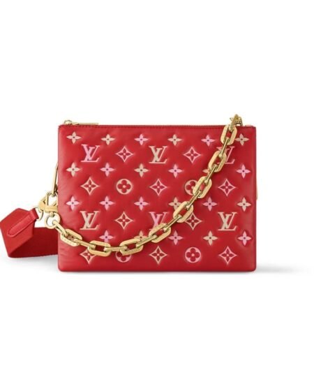 Louis Vuitton Coussin PM Red Bag For Women M22397- 10.2 Inches / 25.9 Cm