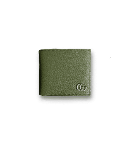 Gucci GG Marmont Bi-Fold Wallet Green For Men 4.3in/11cm 428726 DJ20F 3352