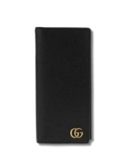 Gucci GG Marmont Long Wallet Black For Men 7.1in/18cm 428740 DJ20T 1000