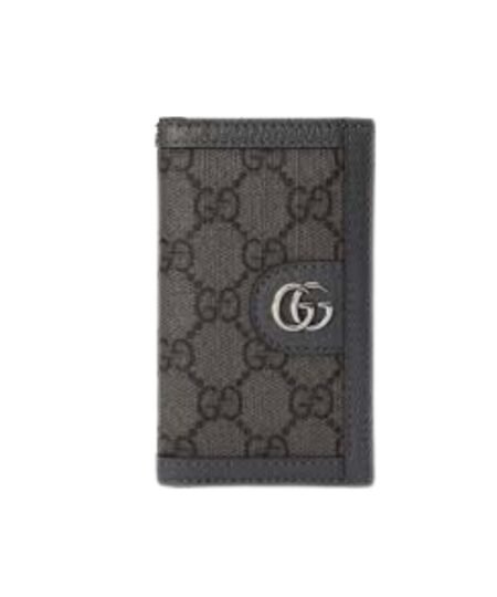 Gucci Ophidia Card Case Supreme Canvas Grey For Men 4.7in/12cm ??734943 UULBN 1244