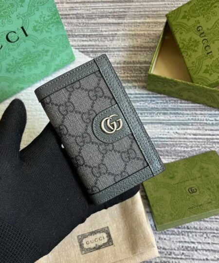 Alternative view of Gucci Ophidia Card Case Supreme Canvas Grey For Men 4.7in/12cm ??734943 UULBN 1244