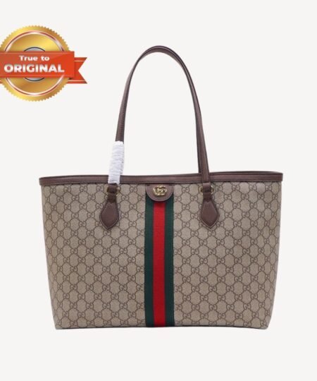 [True-to-ORIGINAL] Gucci Ophidia GG Medium Tote Bag Beige For Women 15in/38cm 631685 96IWB 8745