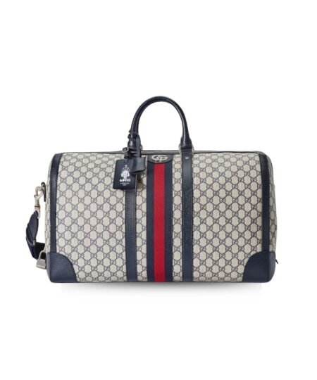 Gucci Savoy Large Duffle Bag Beige 20.5 in/ 52 cm 724612 9AAB6 4076