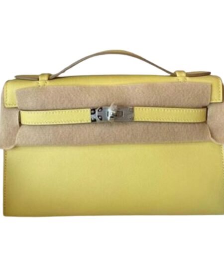 Hermes Mini Kelly KP Pochette Black/Khaki Green/Yellow/Brown For Women 22cm / 8.7in