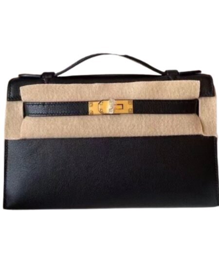 Hermes Mini Kelly KP Pochette Black/Light Brown/Pink/Yellow/White For Women 22cm / 8.7in