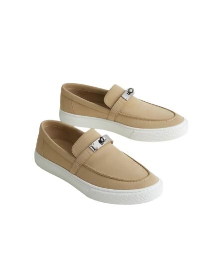 Hermes Game Slip-On Sneaker Beige For Men – H241851ZH5K420