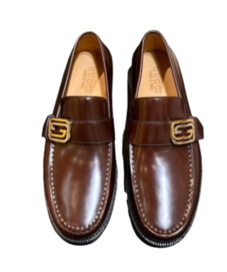 Gucci Interlocking G Loafer Brown For Men