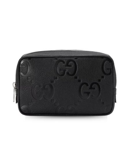 Gucci Jumbo GG Toiletry Case Black 9 In/ 23 Cm 766957 AABY0 1000