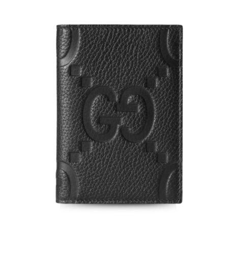 Gucci Jumbo Gg Passport Case Black 7.5in/19cm 795245 AABY0 1000