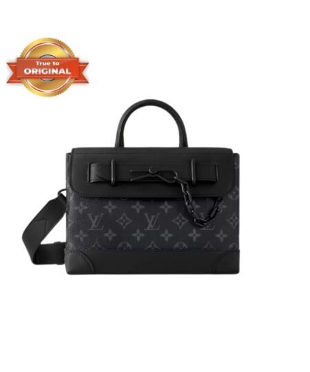 [True-to-ORIGINAL] Louis Vuitton Steamer PM Black For Men 9.8in/25cm – M46953