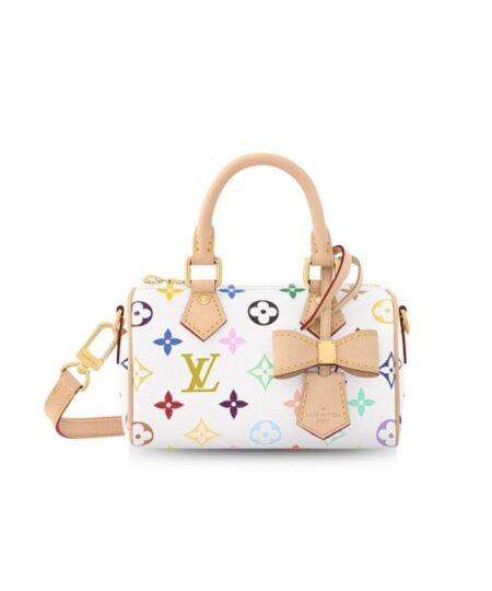 Louis Vuitton LV x TM Nano Speedy Multicolore Blanc Bag For Women 16cm/6.3in – M13391