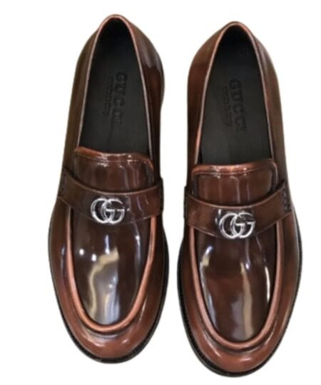 Gucci Loafer With Interlocking G Dark Brown For Men