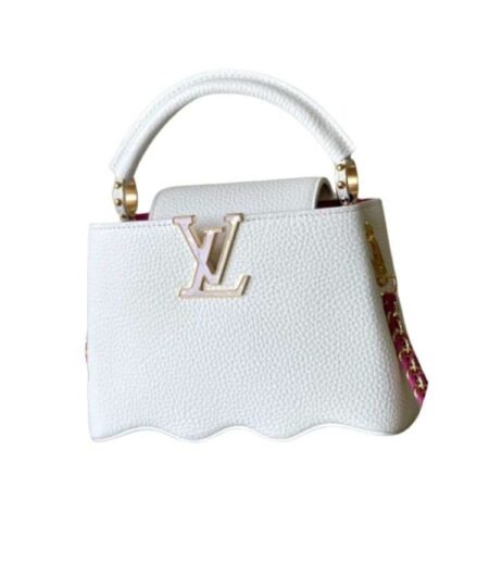 Louis Vuitton Capushell Bag White For Women 8.7in/22cm