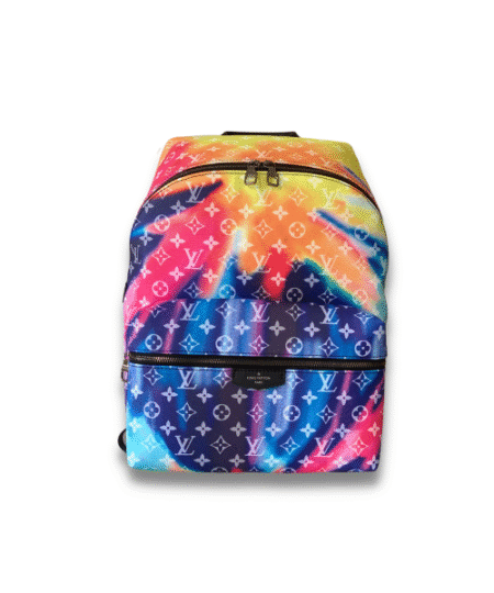 Discovery Backpack Monogram Sunset Canvas Blue By Virgil Abloh For Women 15.7in/40cm