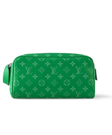 Louis Vuitton Dopp Kit Bag Green For Men 11in/28cm M31013