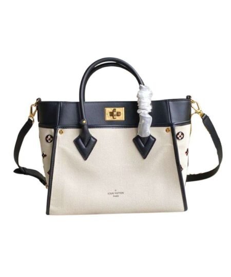 Louis Vuitton On My Side MM Tote Bag Cream For Women 12in/30.5cm