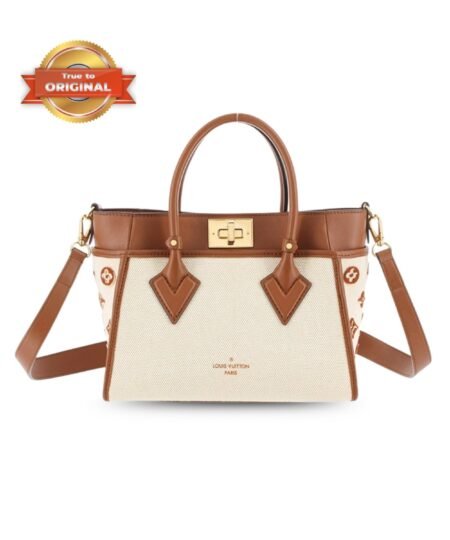 [True-to-ORIGINAL] Louis Vuitton On My Side PM Bag Monogram Flower For Women 25cm/9.8 Inches Caramel Brown LV M59905