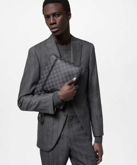 Alternative view of Louis Vuitton Takeoff Pouch Wallet Black For Men 11.8in/30cm N40505