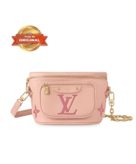 [True-to-ORIGINAL] Mini Bumbag Gradient Pink For Women M82347- 6.7 Inches/ 17 Cm
