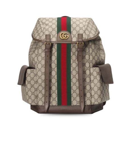 Gucci Ophidia Medium Backpack Beige For Men 15.7 in/ 40 cm 598140 HUHAT 8564