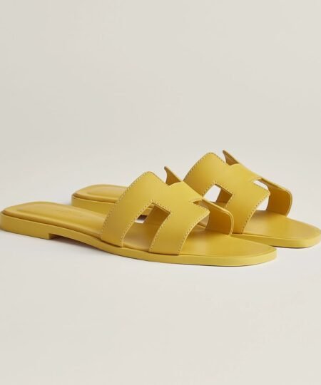 Hermes Oran Sandal Yellow For Women- H202230Z 8R340