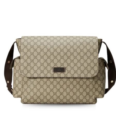 Gucci Plus Diaper Bag Beige 17.3 in/ 44 cm 211131 KGDIG 8588