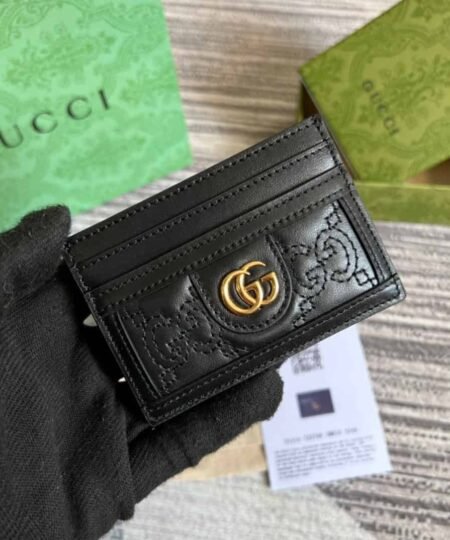 Alternative view of GG Portacarte GG Matelasse Black For Women 723790 UM8IG 1000 3.9 in/ 10 cm