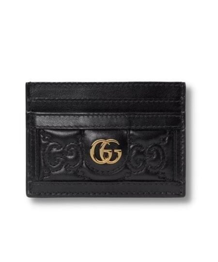 GG Portacarte GG Matelasse Black For Women 723790 UM8IG 1000 3.9 in/ 10 cm