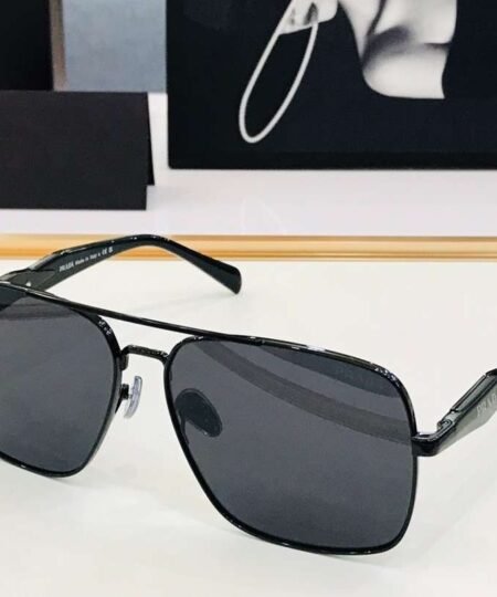 Prada Letter Logo Sunglasses Black For Women