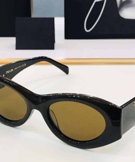 Alternative view of Prada Oval Sunglasses Black For Women