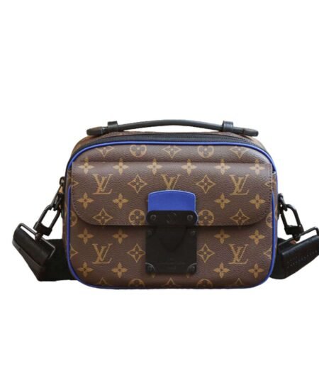 Louis Vuitton S-Lock Messenger Monogram Macassar Brown For Women 22cm / 8.7in M45863