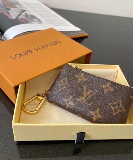 Louis Vuitton Key Pouch In Iconic Monogram Canvas Brown For Women, 12cm LV M62650