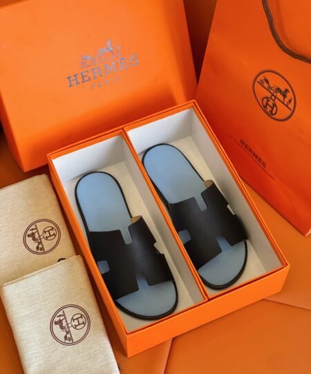 Hermes Izmir Sandal Blue/Black For Men