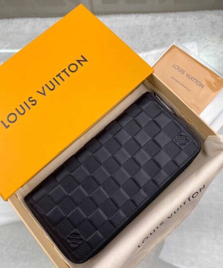 Louis Vuitton Zippy Wallet Vertical Damier Infini For Men 7.9in/20cm LV N63548