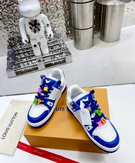 Louis Vuitton LV Trainer Sneaker Blue For Men LV