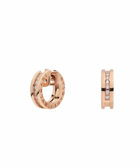 Bvlgari B.zero1 Earrings Rose Gold For Women 348036
