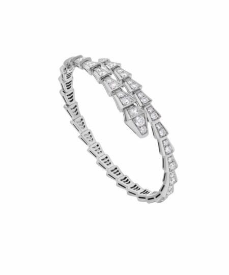 Bvlgari Serpenti Viper Bracelet White Gold For Women 351844