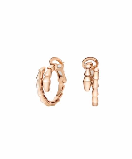 Bvlgari Serpenti Viper Earrings Rose Gold For Women 361293
