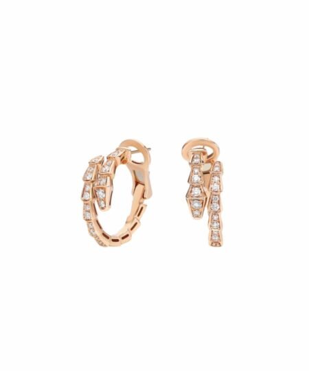 Bvlgari Serpenti Viper Earrings Rose Gold For Women 358361