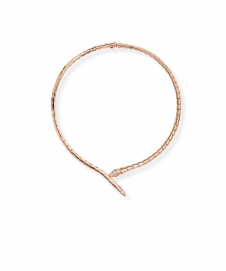 Bvlgari Serpenti Viper Necklace Rose Gold For Women 357793