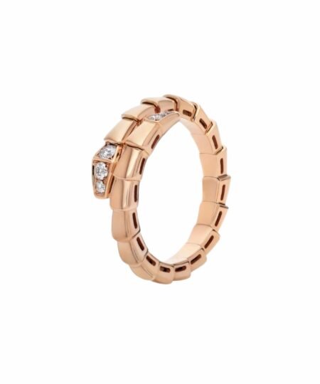 Bvlgari Serpenti Viper Ring Rose Gold For Women 360459