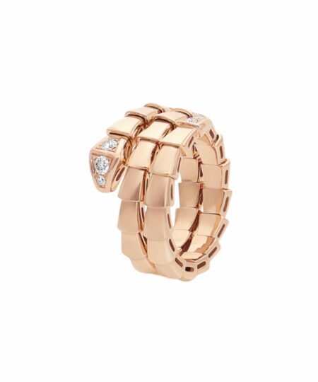 Bvlgari Serpenti Viper Ring Rose Gold For Women 357867