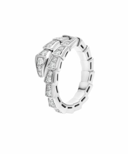 Bvlgari Serpenti Viper Ring White Gold For Women 354707