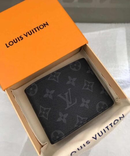 Louis Vuitton Multiple Wallet Monogram Eclipse For Men 4.5in/11.5cm LV M61695