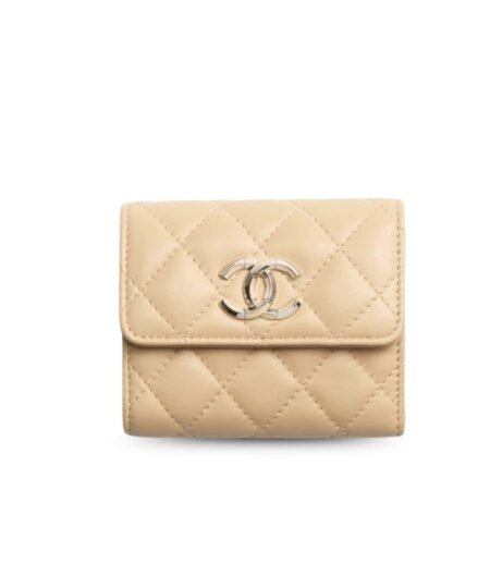 Chanel Small Flap Wallet Beige For Women 4.1in/10.6cm AP4192 B17694 NZG75